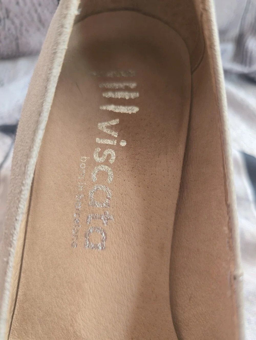 Viscata U Cut Espadrille Wedges- Grey Suede